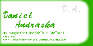 daniel andraska business card